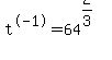 t%5E-1+=+64%5E%282%2F3%29