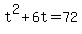 t%5E2%2B6t=72