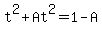t%5E2%2BAt%5E2=1-A