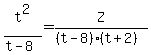 t%5E2%2F%28t-8%29=Z%2F%28%28t-8%29%28t%2B2%29%29