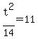 t%5E2%2F14=11
