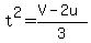 t%5E2=%28V-2u%29%2F3