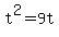 t%5E2=9t