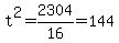 t%5E2+=+2304%2F16+=+144