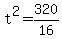 t%5E2+=+320%2F16