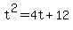t%5E2+=+4t+%2B+12