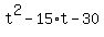 t%5E2+-+15%2At+-+30