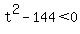 t%5E2-144%3C0