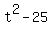 t%5E2-25