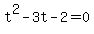 t%5E2-3t-2=0