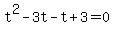 t%5E2-3t-t%2B3=0