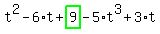t%5E2-6%2At%2Bhighlight_green%28+9+%29-5%2At%5E3%2B3%2At