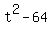 t%5E2-64