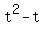 t%5E2-t