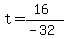 t+=+%2816%29%2F%28-32%29