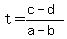 t+=+%28c-d%29%2F%28a-+b%29