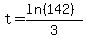 t+=+%28ln+%28142%29%29%2F3