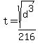 t+=++sqrt%28+d%5E3%29+%2F+216