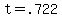 t+=+.722