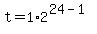 t+=+1%2A2%5E%2824-1%29