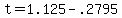 t+=+1.125+-+.2795