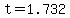 t+=+1.732