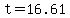 t+=+16.61