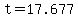 t+=+17.677