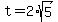 t+=+2%2Asqrt%285%29