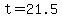 t+=+21.5+