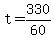 t+=+330%2F60