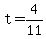 t+=+4%2F11
