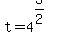 t+=+4%5E%283%2F2%29