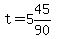 t+=+5%2645%2F90