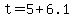 t+=+5%2B6.1