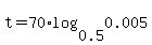 t+=+70%2Alog%280.5%2C0.005%29