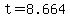 t+=+8.664