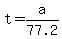 t+=+a%2F77.2
