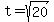 t+=+sqrt%2820%29