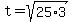 t+=+sqrt%2825%2A3%29