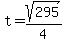t+=+sqrt%28295%29%2F4