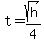 t+=+sqrt%28h%29%2F4