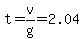 t+=+v%2Fg+=+2.04+