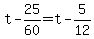 t-25%2F60=t-5%2F12