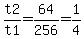 t2%2Ft1=64%2F256=1%2F4