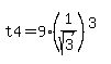 t4=9%2A%281%2Fsqrt%283%29%29%5E%283%29