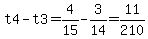 t4-t3=4%2F15-3%2F14=11%2F210
