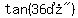 tan%28%2236%B0%22%29
