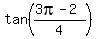 tan%28%283pi-2%29%2F4%29