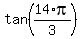 tan%2814%2Api%2F3%29